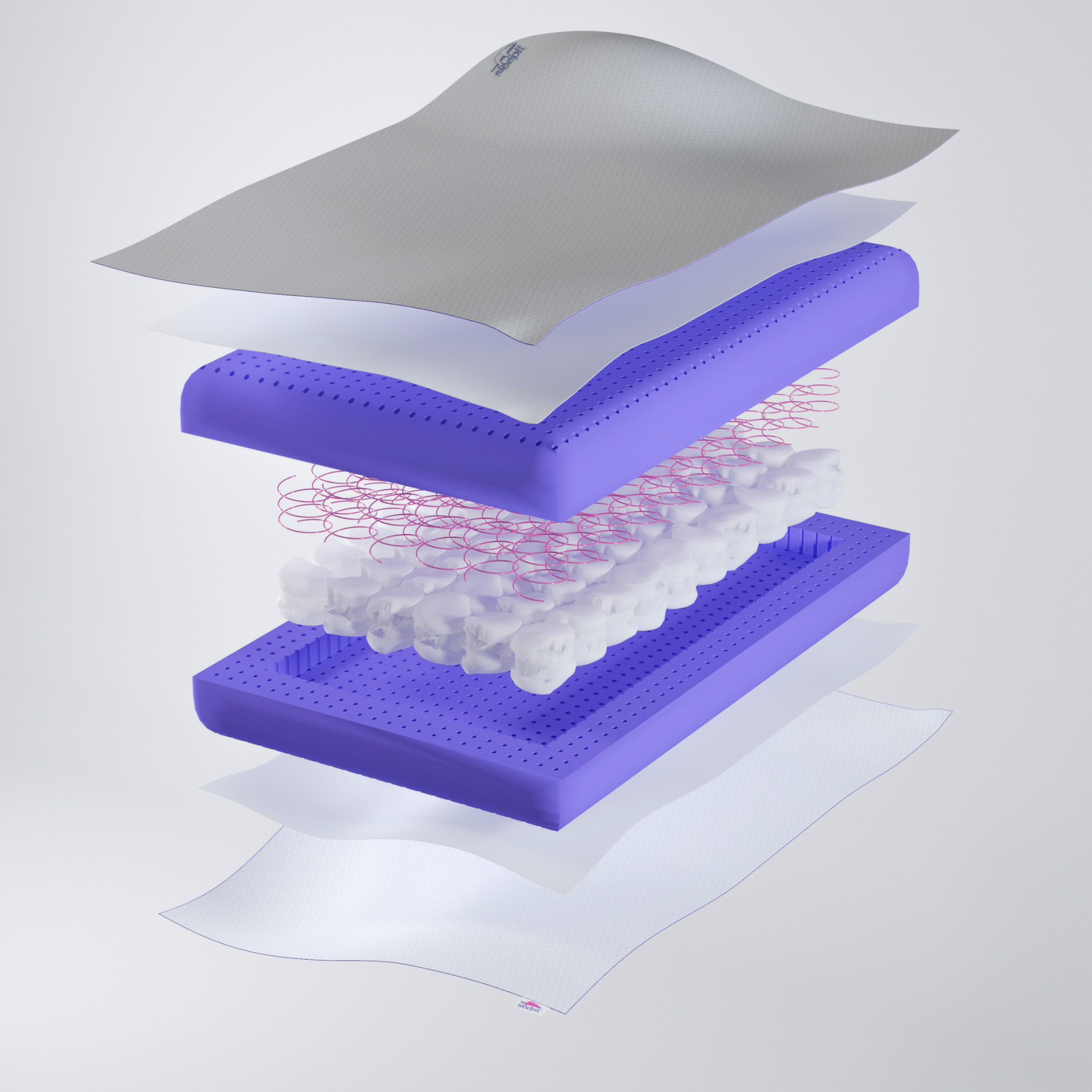 view of sleepit pillow with multiple layers